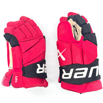 Bauer Vapor Hyperlite - Gant NHL Pro Stock d'occasion - Sebastian Aho (rouge/noir) n° 2